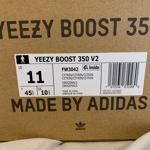 Yeezy Boost 350 V2 Citrin - Picture 3 of 6